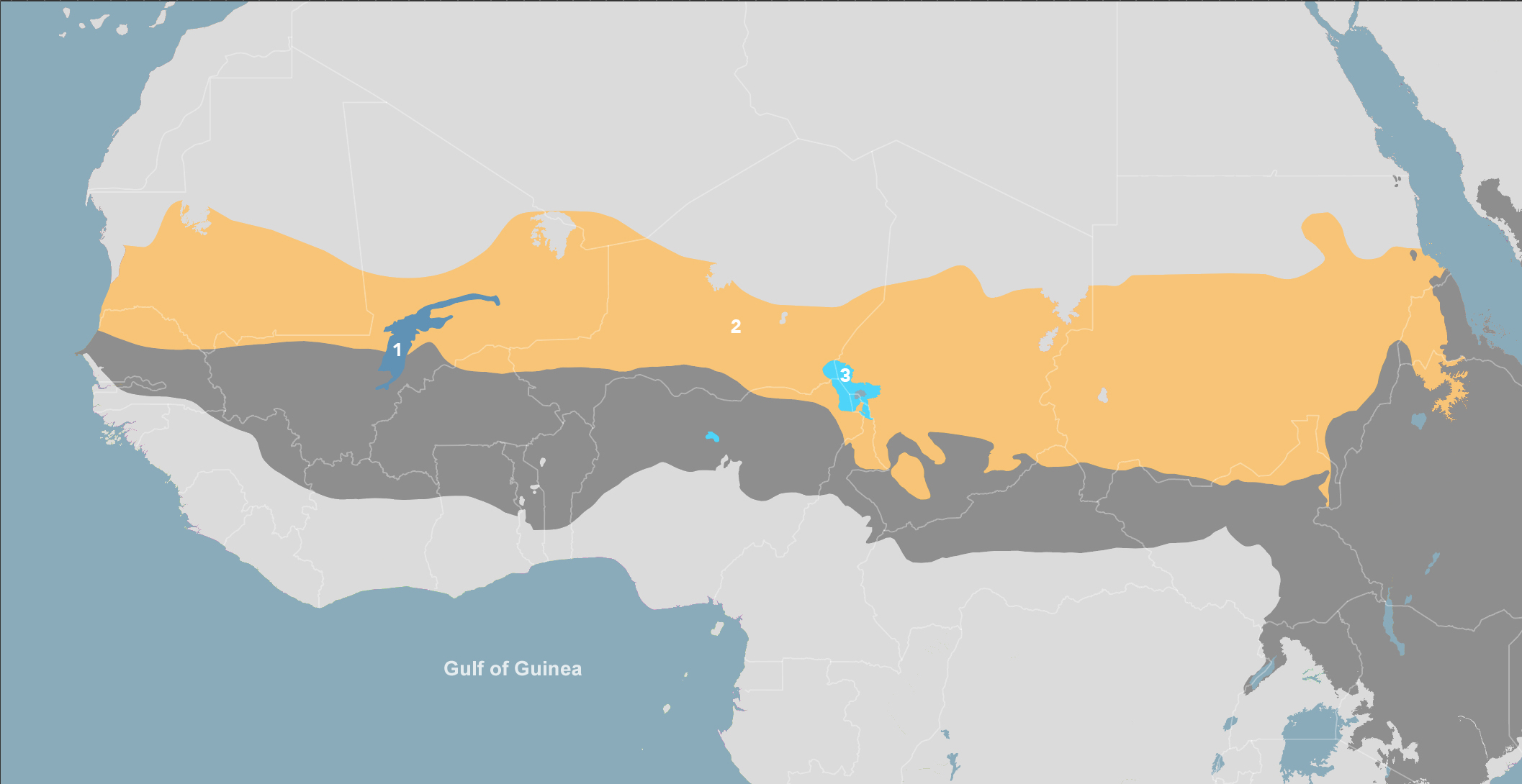 Sahel Acacia Savannas bioregion Map of the Sahel Acacia Savannas bioregion (AT23)