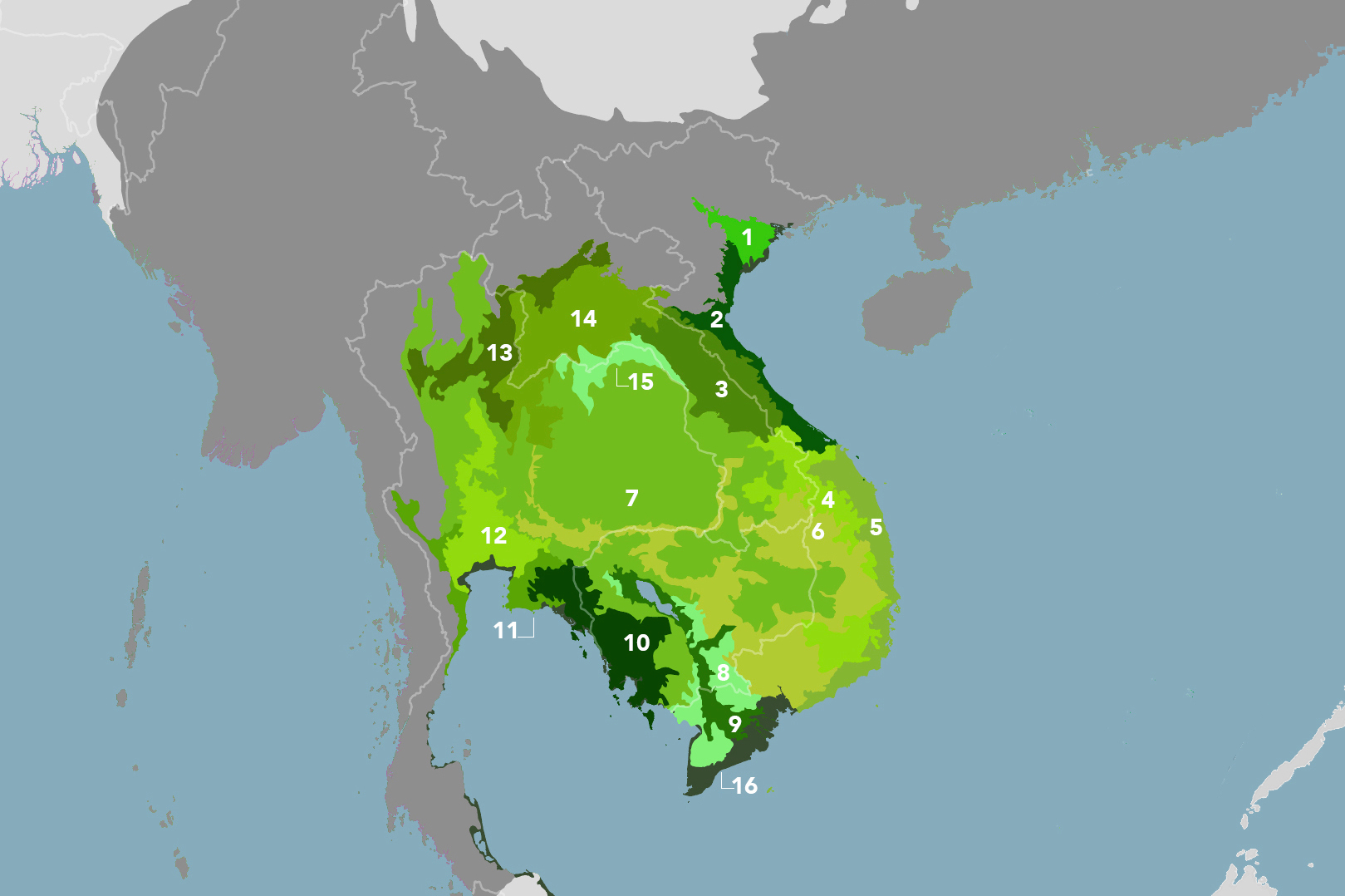 Bioregion map-IM12 Southeast Asian Forests Bioregion map-IM12 Southeast Asian Forests