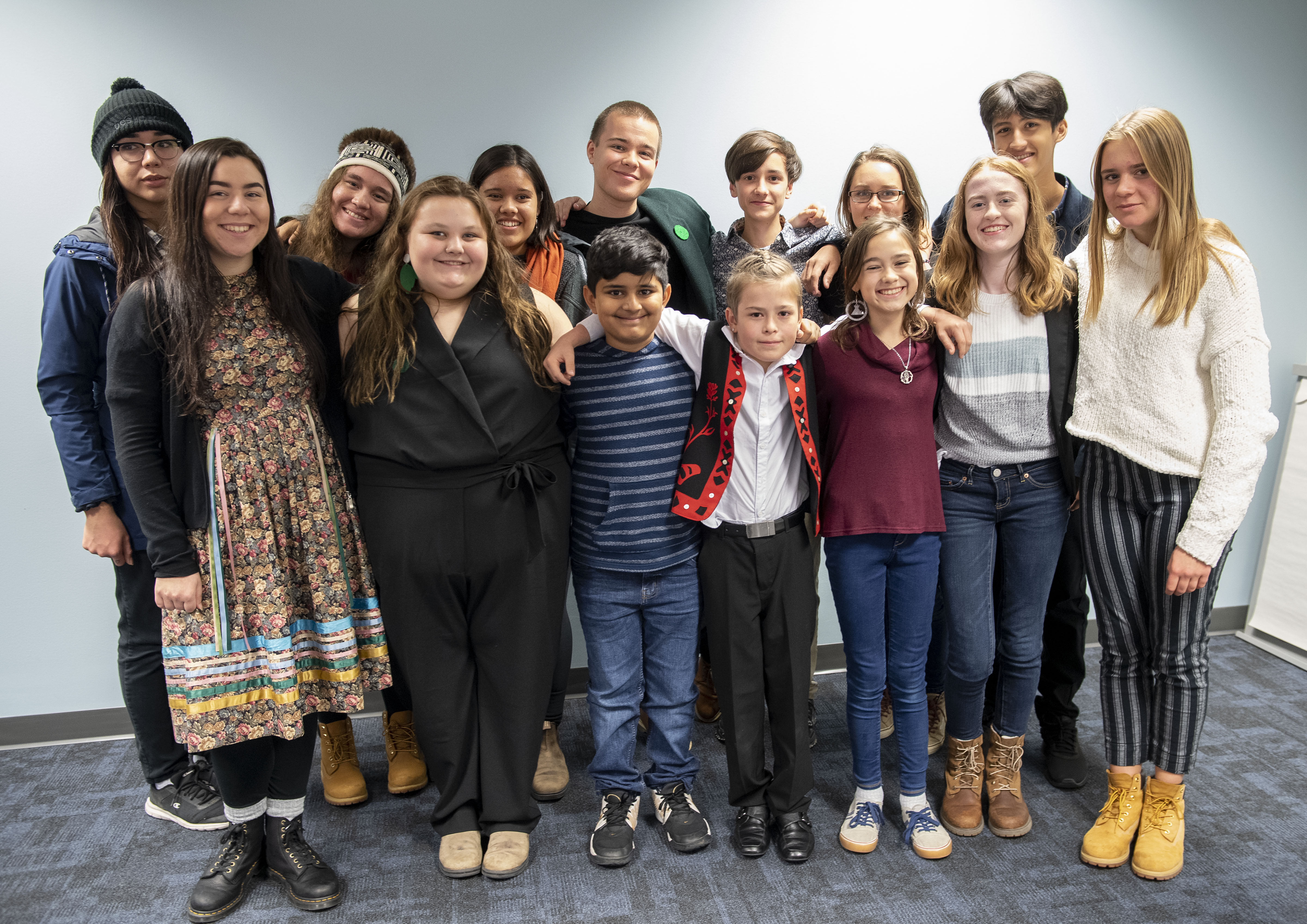 The fifteen young plaintiffs who filed La Rose v. His Majesty the King in 2019, challenging the Canadian government’s response to climate change. Image Credit: Our Children’s Trust. The fifteen young plaintiffs who filed La Rose v. His Majesty the King in 2019, challenging the Canadian government’s response to climate change. Image Credit: Our Children’s Trust.