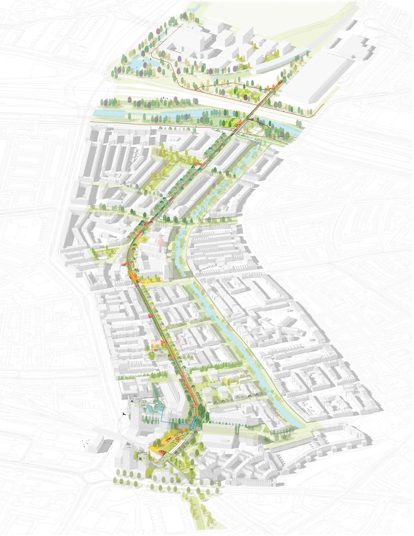 Map of the Hofbogenpark. Map of the Hofbogenpark.