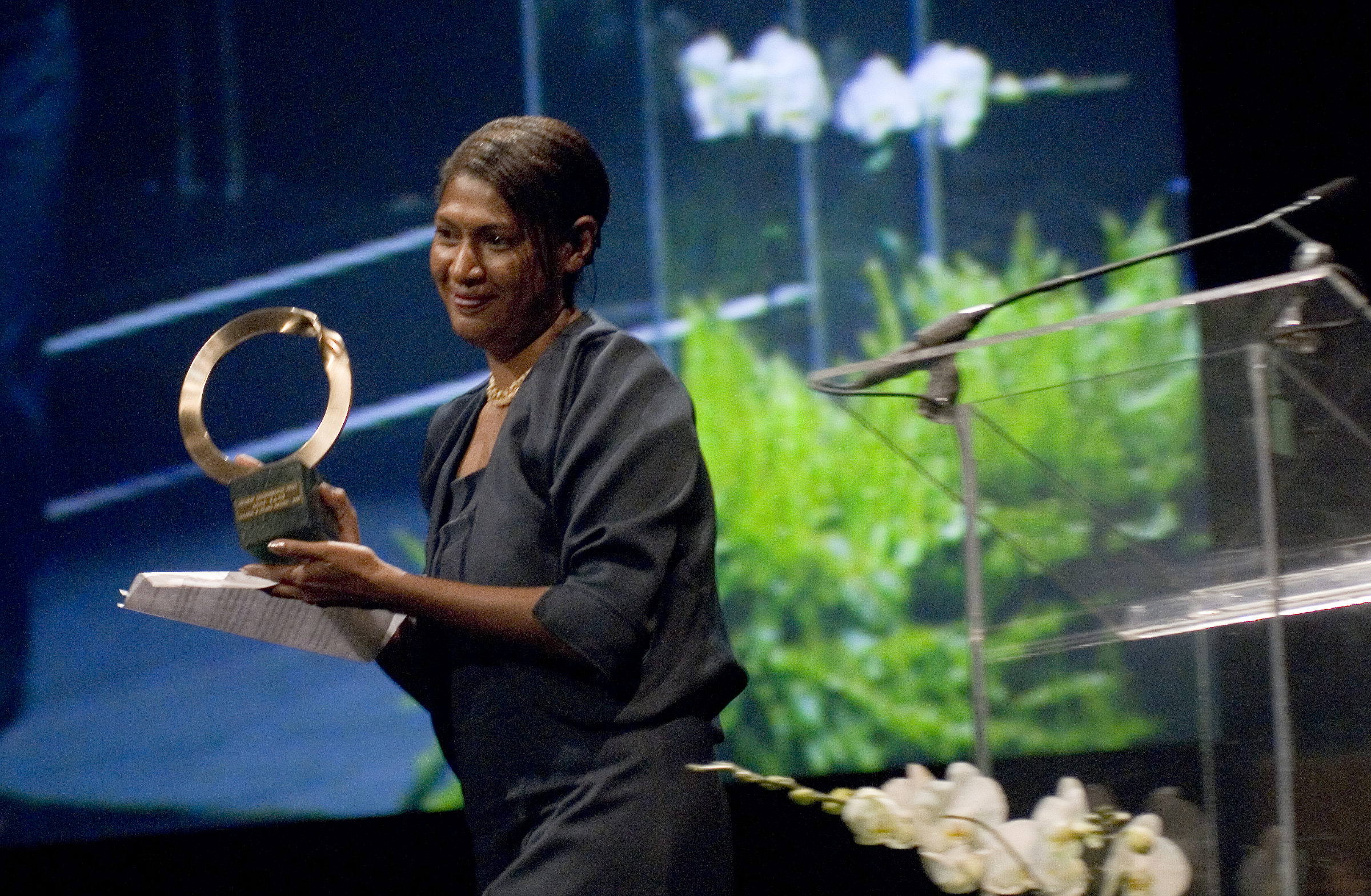 Papua New Guinea attorney Anne Kajir wins a lawsuit against a global timber company that must pay back Indigenous landowners. Image credit: Courtesy of Goldman Prize Papua New Guinea attorney Anne Kajir wins a lawsuit against a global timber company that must pay back Indigenous landowners. Image credit: Courtesy of Goldman Prize