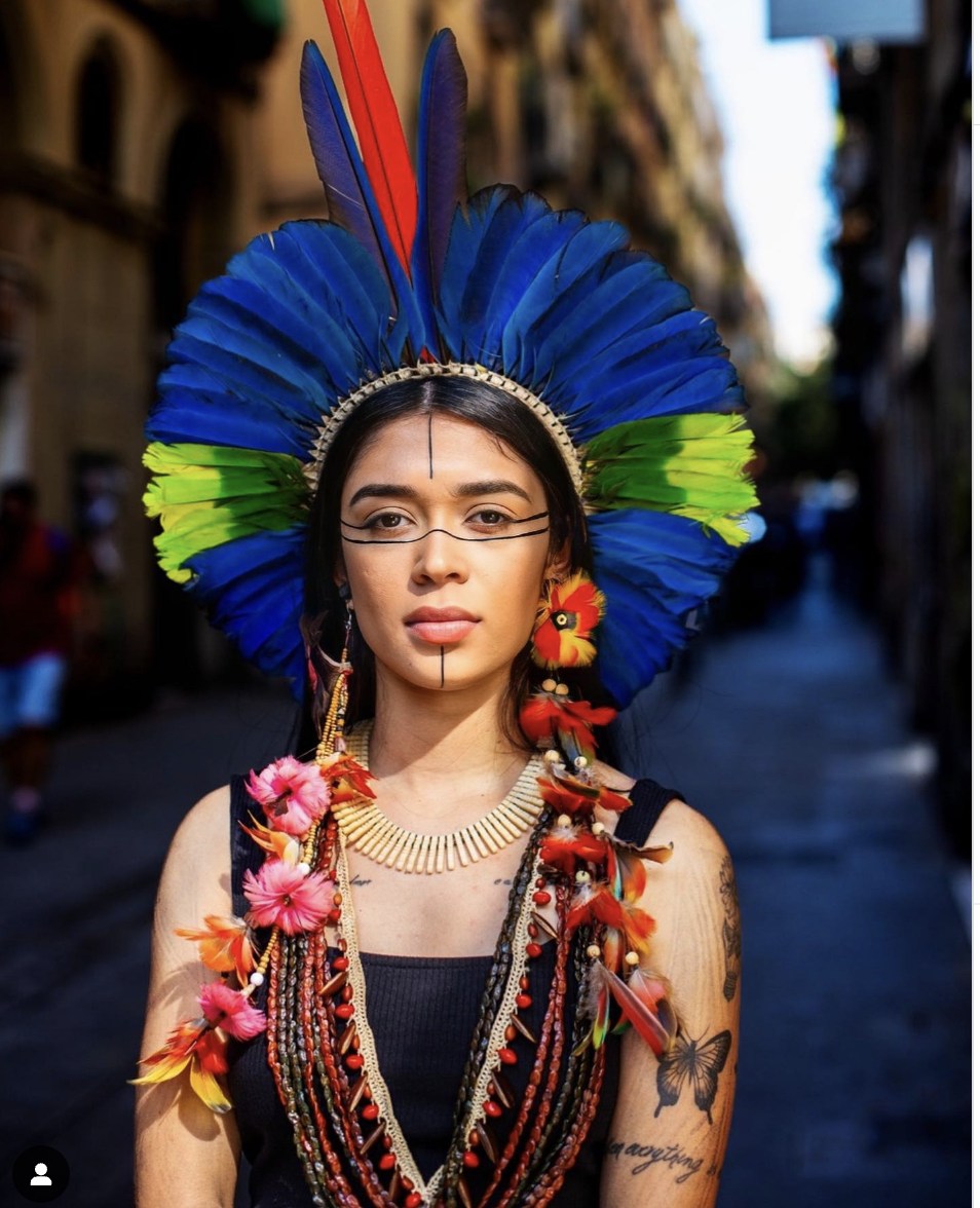 Artemisa Xakriabá, championing the protection of the Amazon Rainforest. Image Credit: @artemisa_xakriaba, Instagram. Artemisa Xakriabá, championing the protection of the Amazon Rainforest. Image Credit: @artemisa_xakriaba, Instagram.