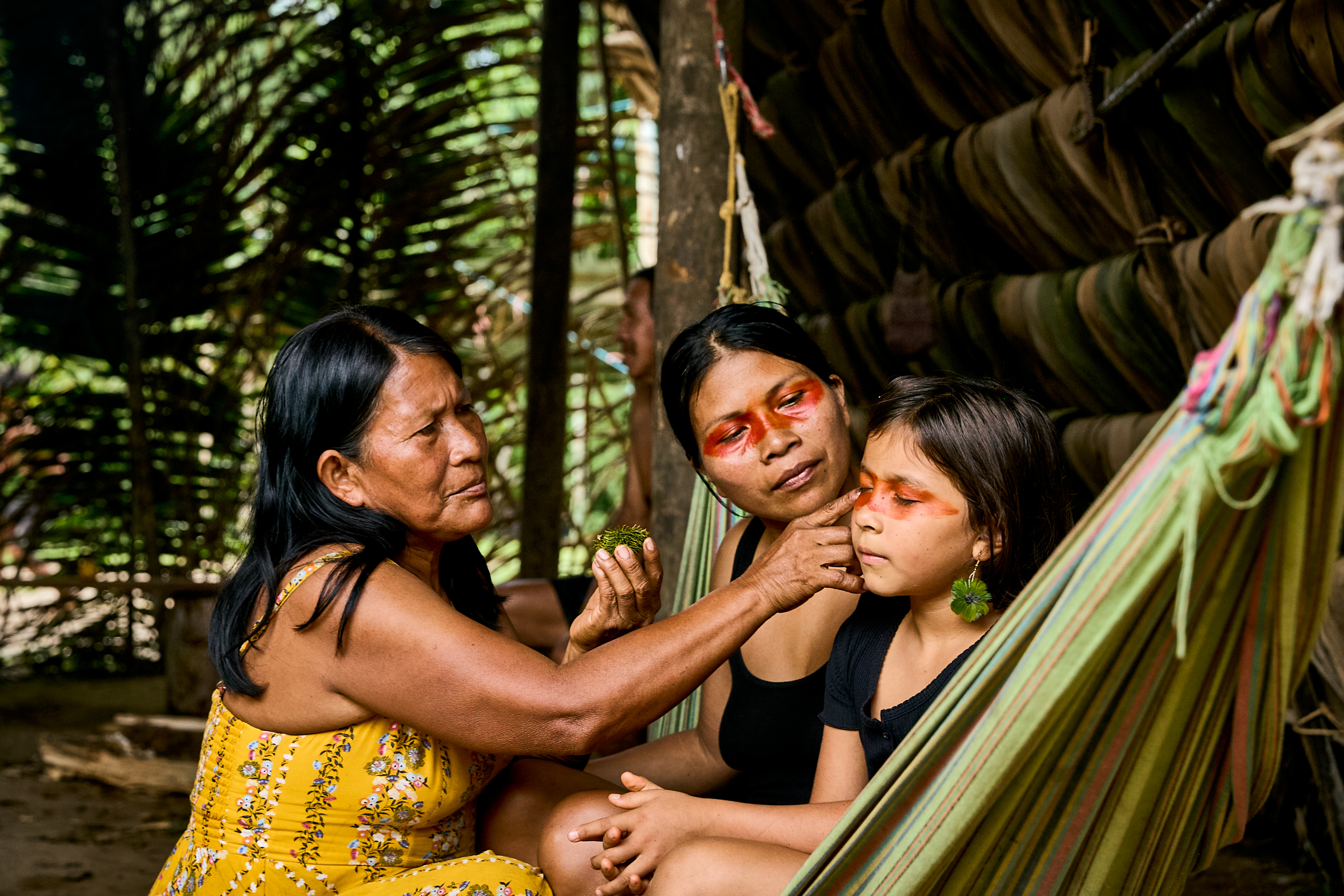 As a mother and leader, Nemonte fights not only for her community but also for the future of her daughter, upholding the rights and cultural survival of the Waorani people. Image Credit: Courtesy of Amazon Frontlines. As a mother and leader, Nemonte fights not only for her community but also for the future of her daughter, upholding the rights and cultural survival of the Waorani people. Image Credit: Courtesy of Amazon Frontlines.